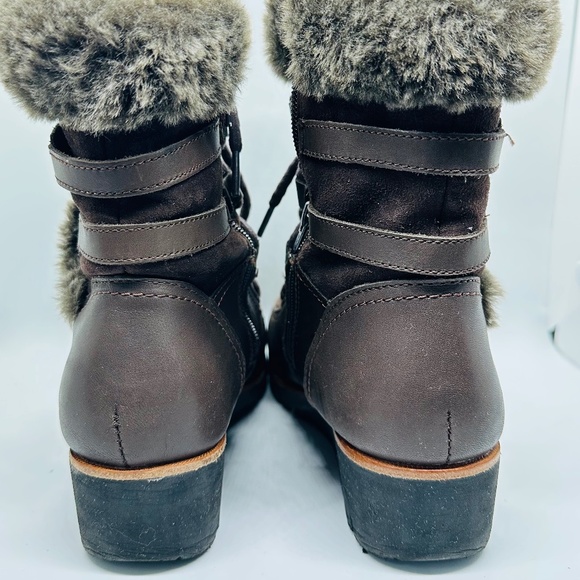 Women’s leather boots, size 6, brown, Earth - Picture 2 of 15